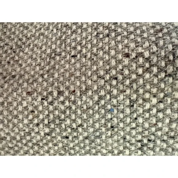 Multi Gray Wool Tweed Coat Women 5/6 Country Preppy Chunky 80s Cottage Vintage - Picture 2 of 8